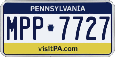 PA license plate MPP7727