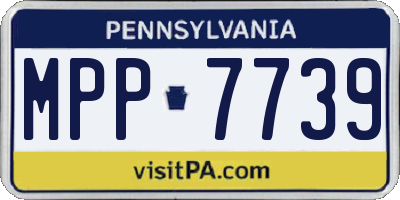 PA license plate MPP7739
