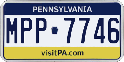 PA license plate MPP7746