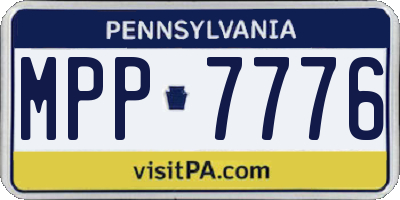 PA license plate MPP7776