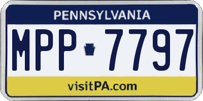 PA license plate MPP7797