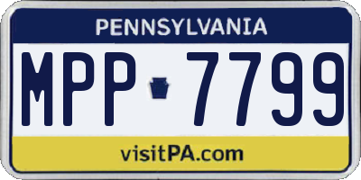 PA license plate MPP7799