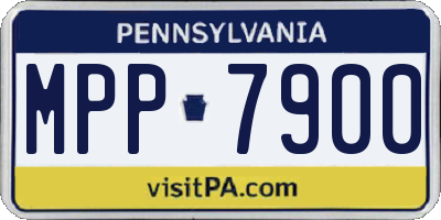 PA license plate MPP7900