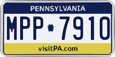 PA license plate MPP7910