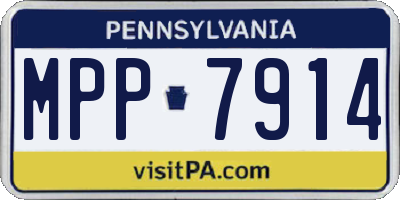 PA license plate MPP7914