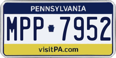 PA license plate MPP7952