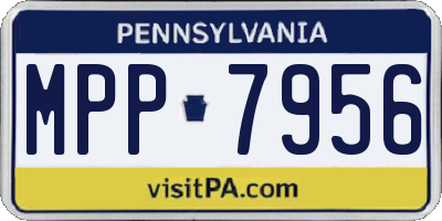 PA license plate MPP7956