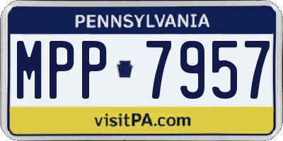 PA license plate MPP7957