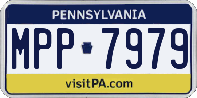 PA license plate MPP7979
