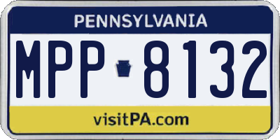 PA license plate MPP8132