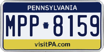 PA license plate MPP8159