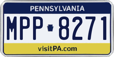 PA license plate MPP8271