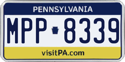 PA license plate MPP8339