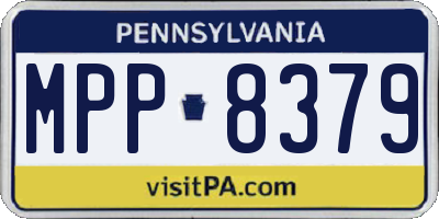 PA license plate MPP8379