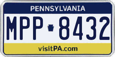 PA license plate MPP8432