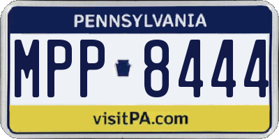 PA license plate MPP8444