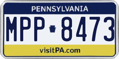 PA license plate MPP8473
