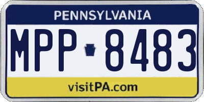 PA license plate MPP8483