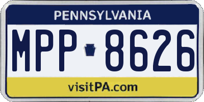 PA license plate MPP8626