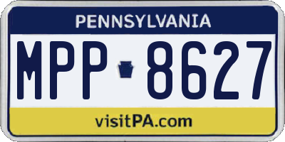PA license plate MPP8627