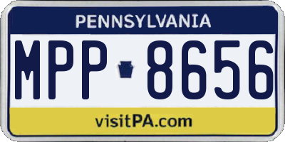 PA license plate MPP8656