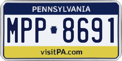 PA license plate MPP8691