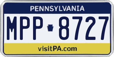 PA license plate MPP8727
