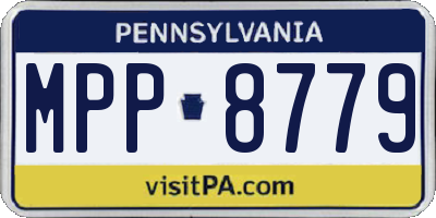 PA license plate MPP8779