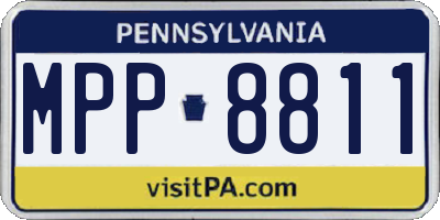 PA license plate MPP8811