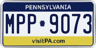 PA license plate MPP9073