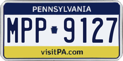 PA license plate MPP9127