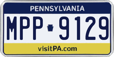 PA license plate MPP9129