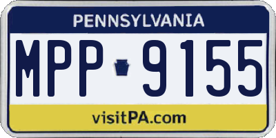 PA license plate MPP9155