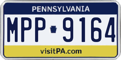 PA license plate MPP9164