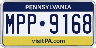 PA license plate MPP9168