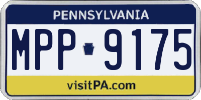 PA license plate MPP9175