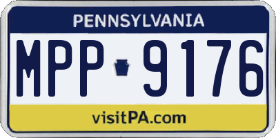 PA license plate MPP9176
