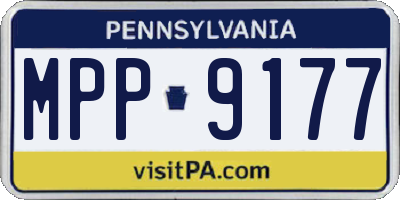 PA license plate MPP9177