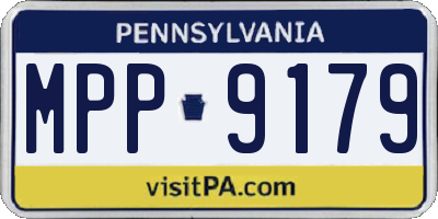 PA license plate MPP9179