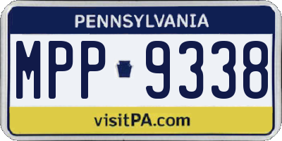 PA license plate MPP9338