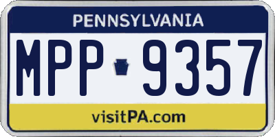 PA license plate MPP9357