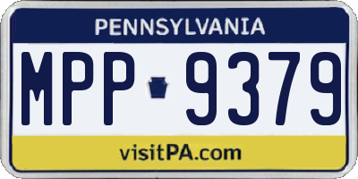 PA license plate MPP9379