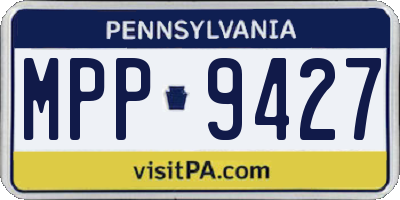 PA license plate MPP9427