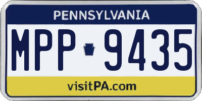 PA license plate MPP9435