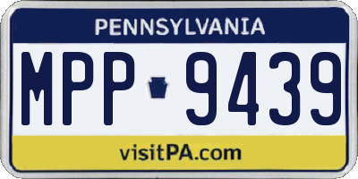 PA license plate MPP9439