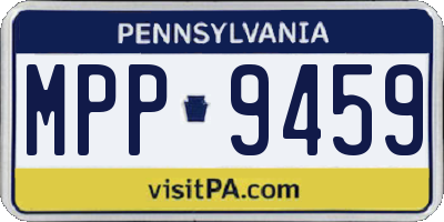 PA license plate MPP9459