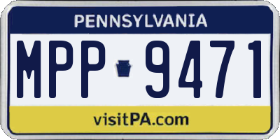 PA license plate MPP9471