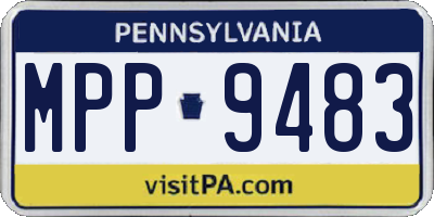 PA license plate MPP9483