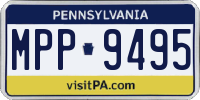 PA license plate MPP9495