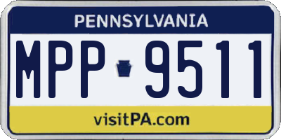 PA license plate MPP9511